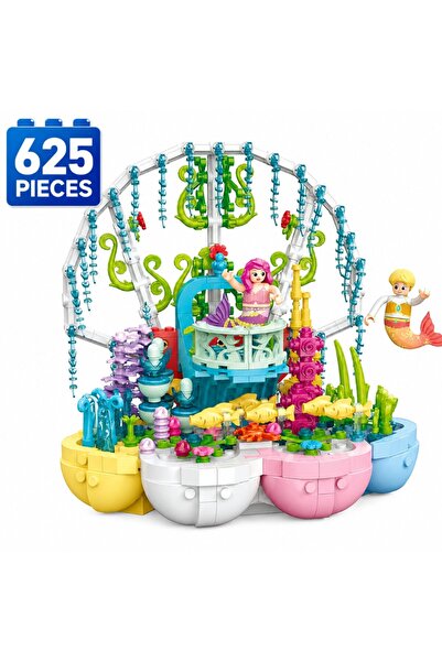 Minibric Set de Constructie cu Piese Tip Blocuri Construit 625 Piese Seashell...