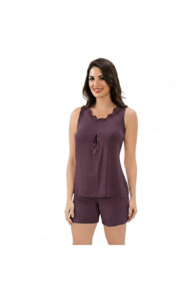 Noom Nightwear Plain Cotton Shorts Pajama Set