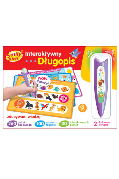 OEM Dlugopis interactiv, Zdobywam Wiedze, set cu carti educative, multicolor