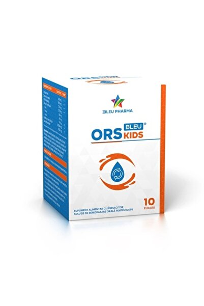 Pharma Solutie de rehidratare orala pentru copii ORS Kids Bleu, 10 plicuri x ...