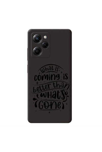 Other Xiaomi Poco X5 Pro What is coming Black Colored Silicone TPU Θήκη
