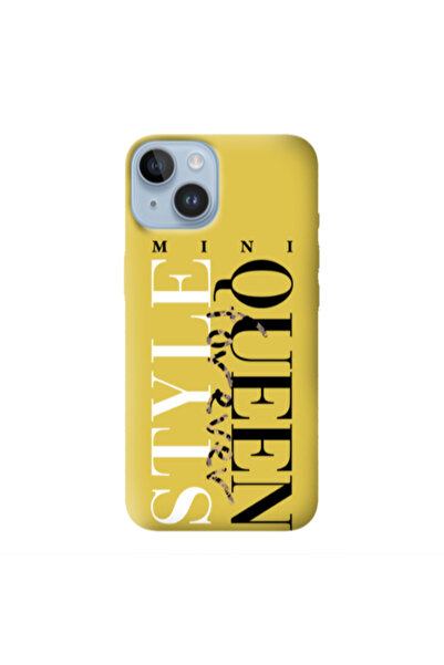 Other Apple iPhone 14 Plus Mini Quen Forever Yellow Colored Silicone TPU Θήκη