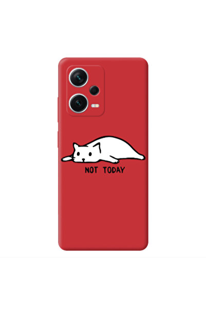 Other Xiaomi Poco X5 Not Today Red Colored Silicone TPU Θήκη