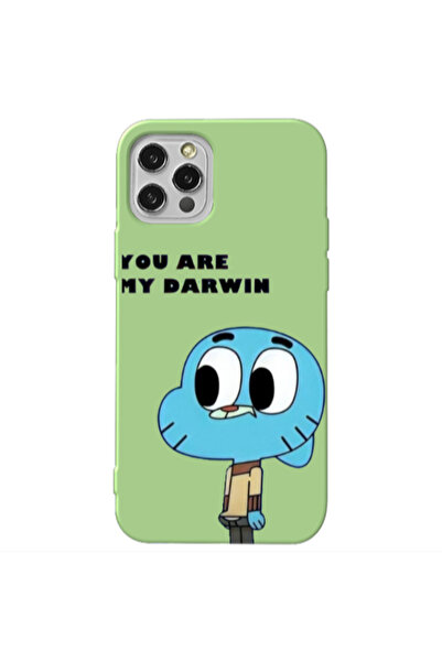 Other Apple iPhone 12 Pro Max You are my darwin Light Green Colored Silicone ...