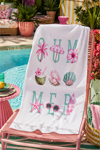 Pilloveland Sea and Beach Towel - 70 X 140 cm - Summer Blush