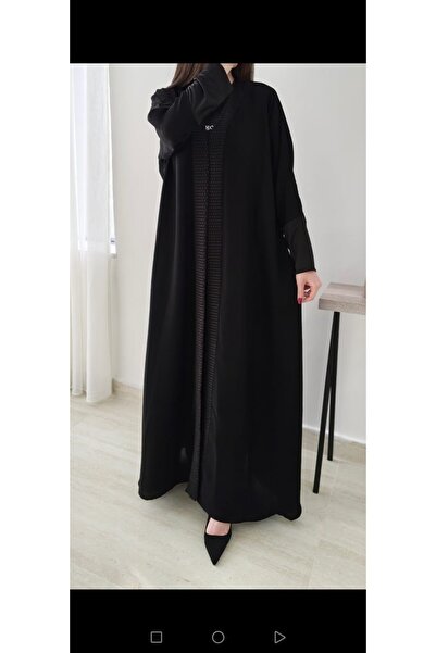GEYAHEB Crepe Abaya with Embroidery