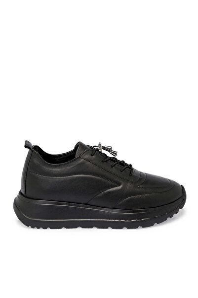 Tergan Siyah Hakiki Deri Kadın Sneaker - K25S1AY68169-A23
