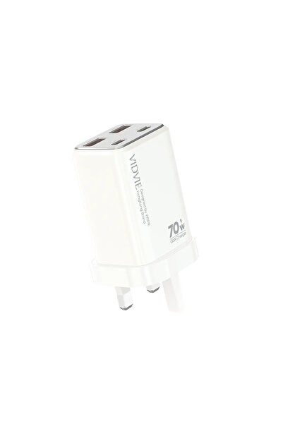 Vidvie Wall Charger XL-PLB122 GaN Dual USB & Dual Type-C 70W Fast Charger