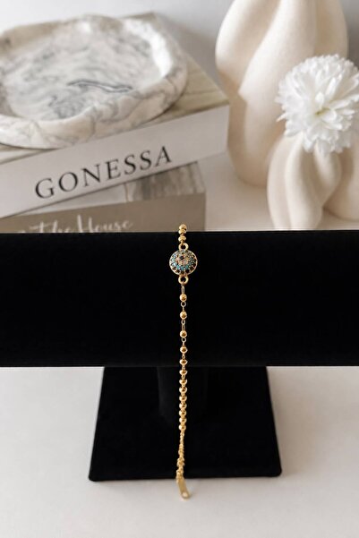 GONESSA Nazar Beaded Zircon Stone Vip Bracelet