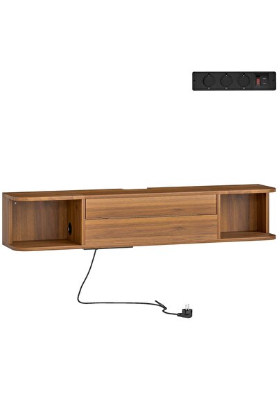 OEM Comodă TV suspendată Re-Bloom, PAL, 120x24x22.4 cm, până la 50 de inchi, ...