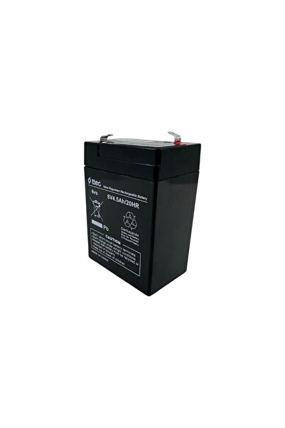 Ttec 6V 4.5AH Akü Kuru Tip Akü Agm Akü Acil Aydınlatma için Akü Alarm ve Aydı...