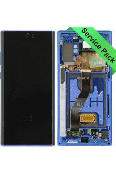 Samsung Οθόνη με μηχανισμό αφής και πλαίσιο για Galaxy Note 10+ (Μπλε) Κωδικό...