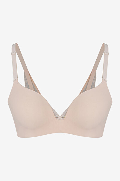 Penti Women Eliza Push Up Cream/Pink Wired Padded Bra