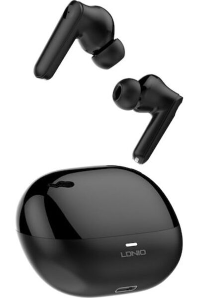LDNIO T05 Ενδοωτικά Ακουστικά Bluetooth Handsfree με Θήκη Φόρτισης Μαύρα