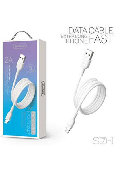 TRANYOO Καλώδιο USB 2.0 σε micro USB, κανονικό, 3 μέτρα, λευκό