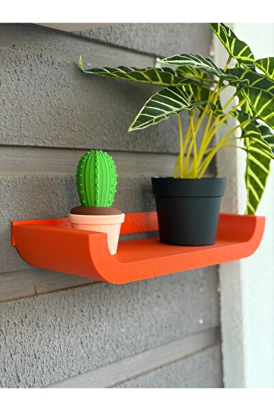 VelmoraLunaStudio3d VelmoraLuna Modern Kıvrımlı Duvar Rafı Banyo Mutfak Balko...