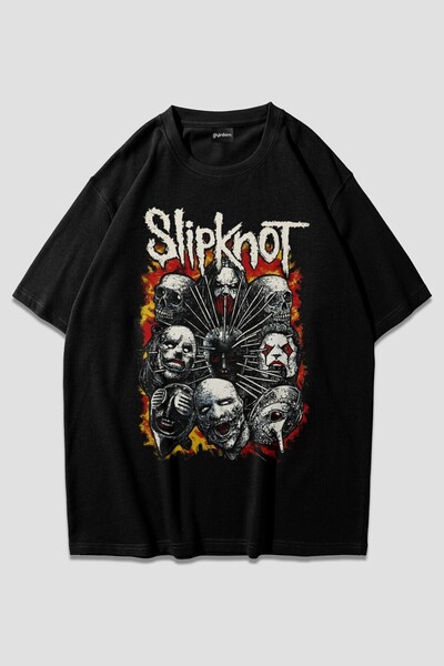 ZOKAWEAR Slipknot crna oversize majica