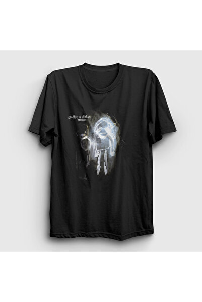ZOKAWEAR Unisex Black Goodbye Shamrain T-Shirt 4421Zw