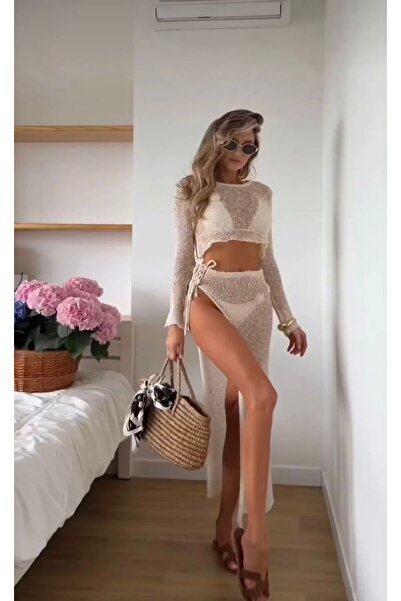 SelSay butik YAN BAĞLAMALI BOHEM PAREO TAKIMI