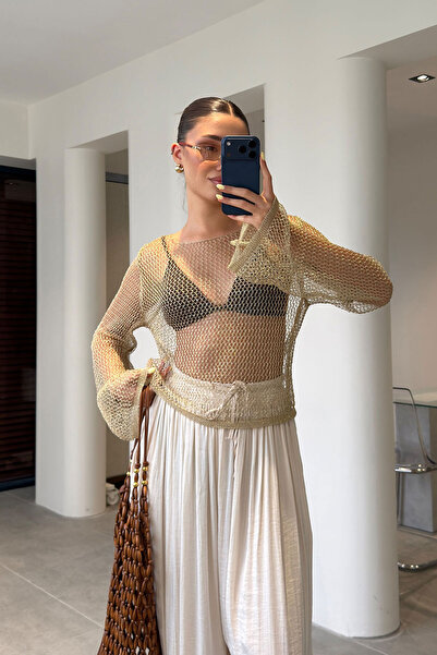 MAGARDE Lureks Crochet Blouse - Yellow