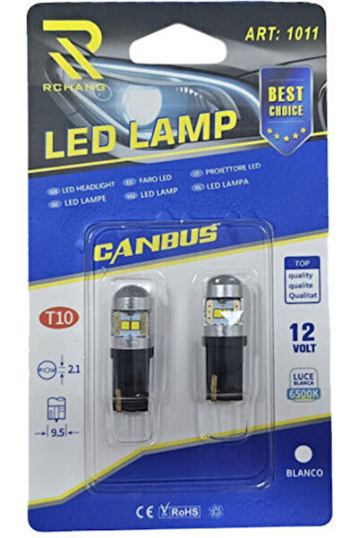 OEM Λάμπες Αυτοκινήτου T10 Canbus LED 6500K Ψυχρό Λευκό 12V 2 τεμάχια