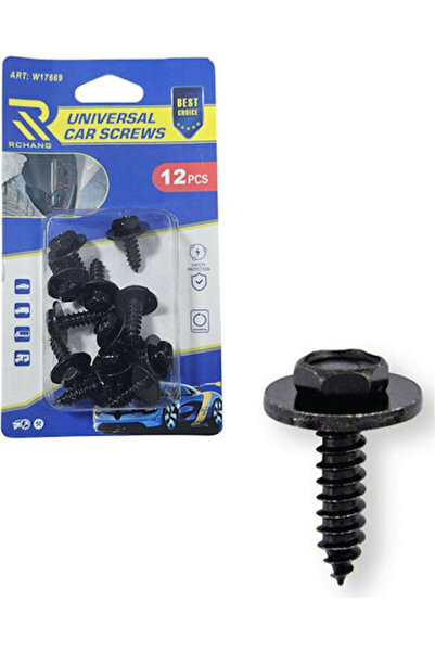 OEM Rchang Βίδες Αυτοκινήτου Γενικής Χρήσης W17669 – Σετ 12 Τεμαχίων Βιδών Αυ...