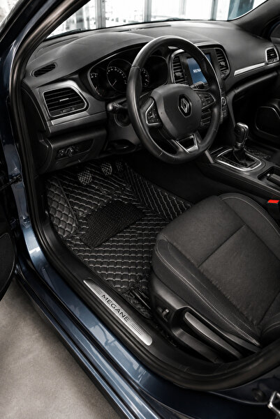 PASPASGRAFT Renault BOREAL Siyah Üzeri Gri Dikiş 8D Diamond Premium Kaymaz De...