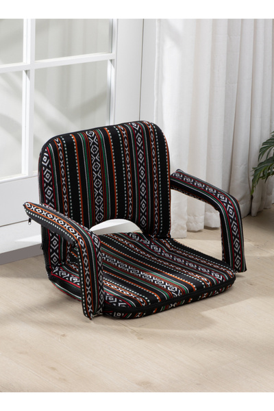 Lawazim Floor Chair with Armrests, Adjustable Backrest, Foldable Saudi Style ...