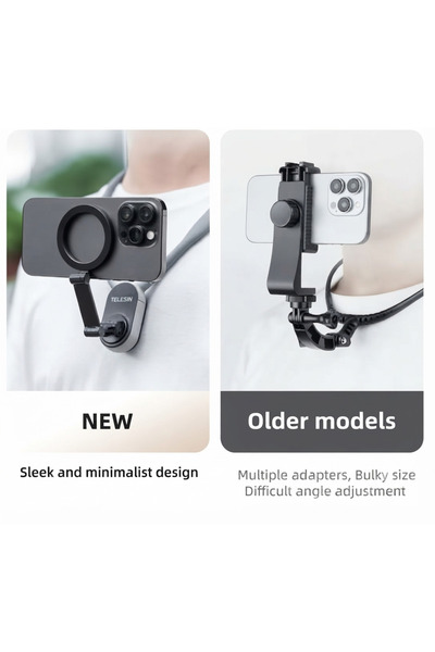 Generic Magnetic Neck Mount for Hands-Free POV Smartphone Recording