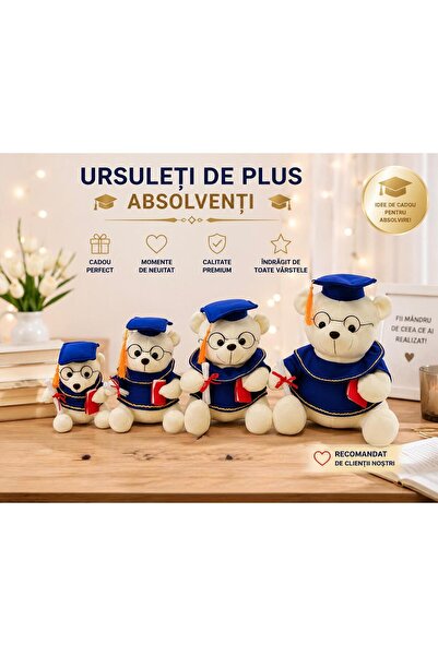 OEM Ursulet Plus Absolvent cu Diploma si Carte Cadou pentru Copii si Absolven...
