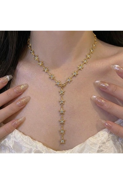 Heda Jewelry Starway Kolye - Yıldız Yolu Y Model Kolye