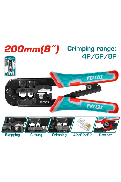 TOTAL زرادية رؤوس اسلاك 9" TMPCN5468R توتال