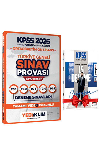 Yediiklim Yayınları 2026 KPSS Ortaöğretim Ön Lisans Türkiye Geneli Sınav Prov...