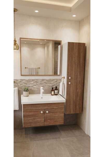 Genel Markalar Pwc banyo dolapı renk ahşap desenli