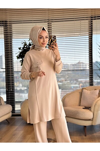 Taşpınar 26629 Ferah Oysho Suit Beige