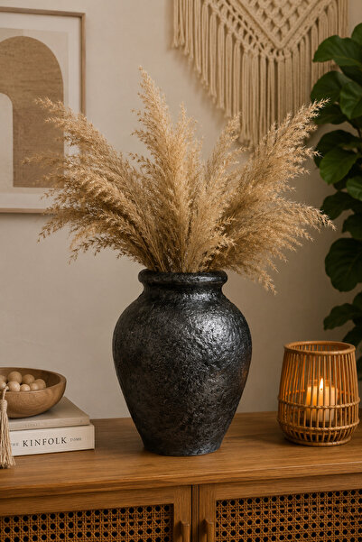 Zigzag Home Vază decorativă în stil boem, de dimensiuni mari, în formă de cub...