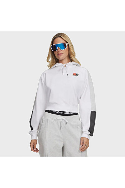 Under Armour Sport Terry Trend Women's White Polo Neck T-Shirt