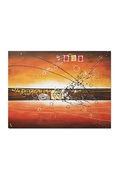 artnova Γιγάντιος αφηρημένος πίνακας, ζωγραφισμένος στο χέρι, για γραφείο, σα...