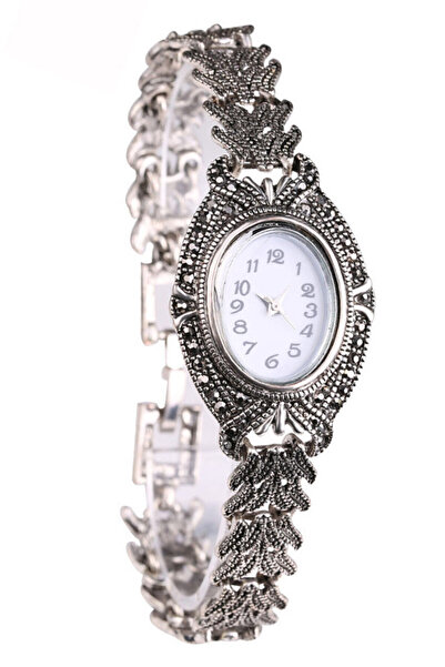 VeeShop Ceas de mana de dama vintage, bratara model impletit, cadran oval si ...