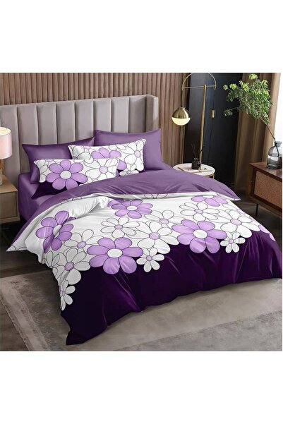 CHIRASO Set Lenjerie Pat CHIRASO, 6 Piese, Cearceaf ELASTIC 180x200cm, Husa P...