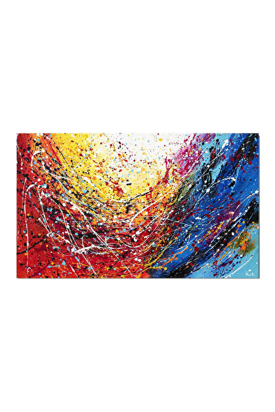 artnova Tablou reproducere Jackson Pollock pictat manual birou, living, Compo...