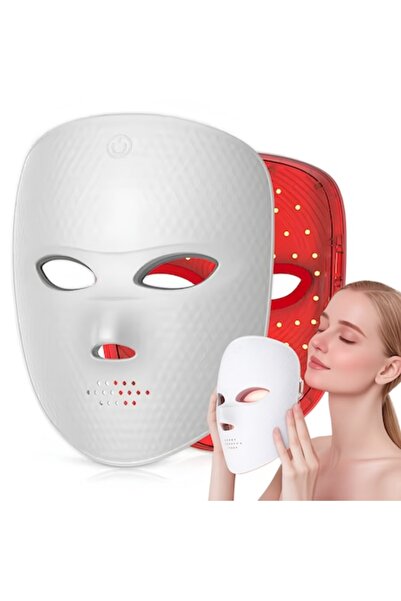 ANDCRIS Masca facială LED profesională, ANDCRIS, 7 culori de lumină, terapie ...