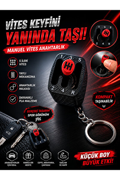 miranino Stress Relief Manual Gear Shift Keychain