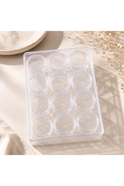 DUCK HOBY 12 Pieces Storage Box, Jewelry - Bead and Stone Storage Box with Lo...