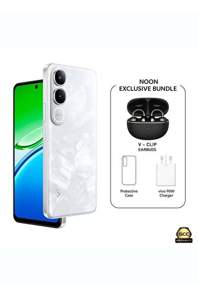 vivo Y31s AI 5G ثنائي الشريحة أبيض اللون بذاكرة وصول عشوائي 8 جيجابايت وسعة ت...