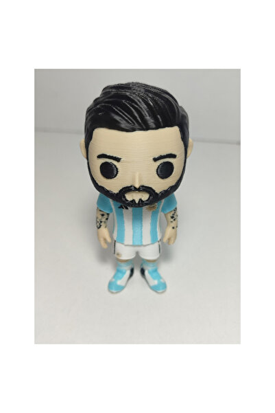 3'ü 1 arada Messi Pop Tarzı Biblo | 3D Baskı Hediye