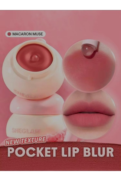 SHEGLAM Bounce Putty Pocket Lip Pot-Macaron Muse Dudak Nemlendirici Ruj