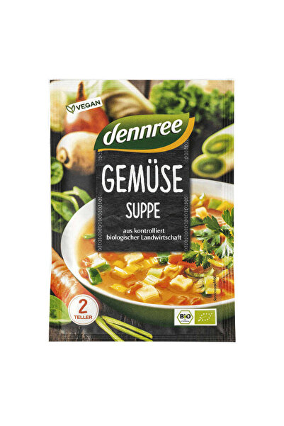 Dennree Supă Instant Vegană Organică de Legume 40 g