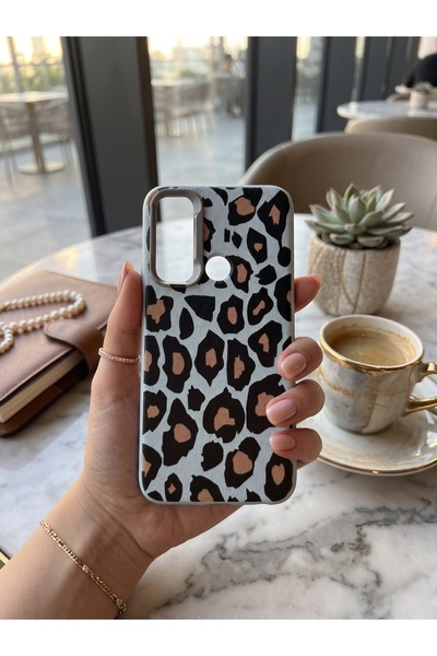Hatreds Redmi Note 8 Deri Dokulu Desenli Kamera Korumalı Darbe Emici Silikon ...