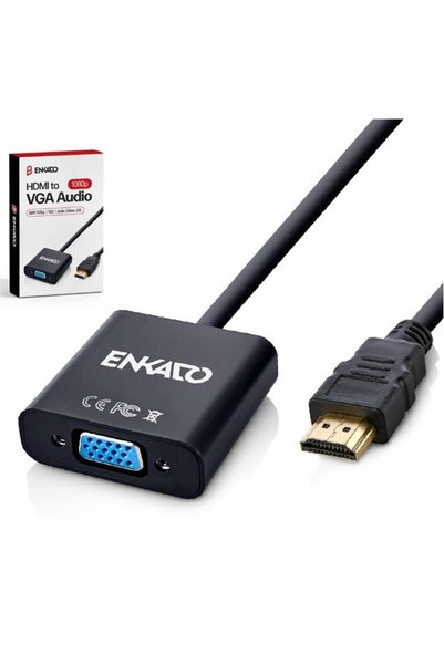 Universal Enkado ekd-hv10 hdmi to 1080p vga + audio adapter